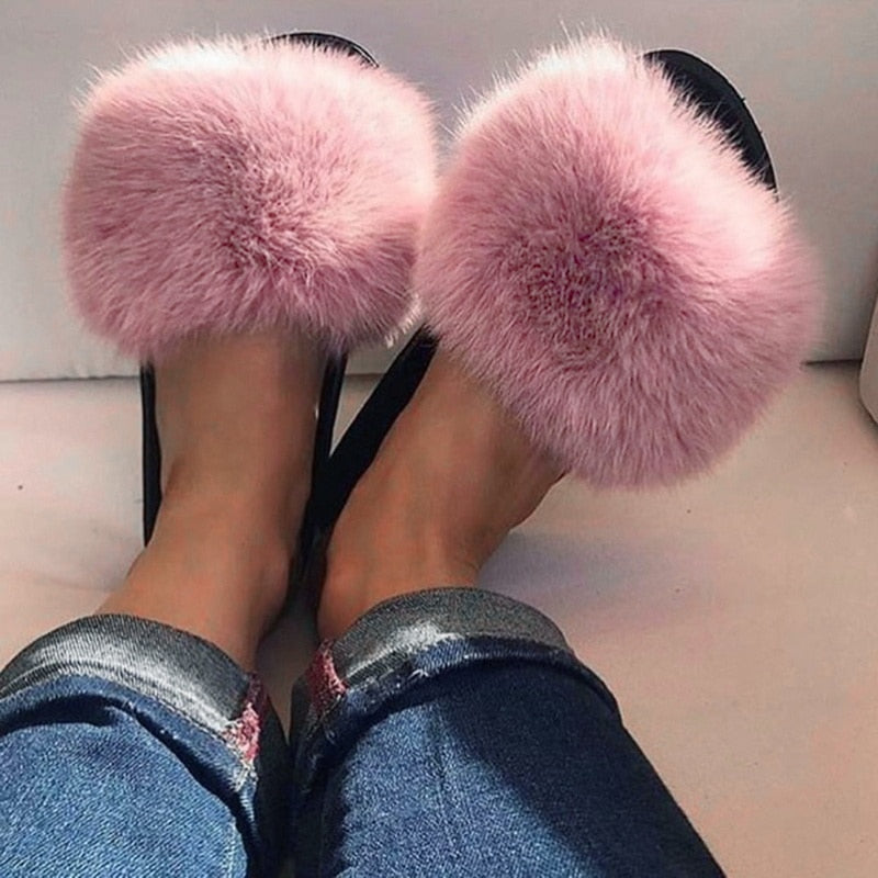 Plush Pink Slippers